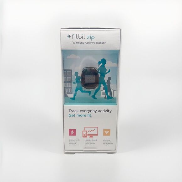 FITBIT ZIP WIRELESS ACTIVITY TRACKER FB301C - BLACK - BRAND NEW - Picture 1 of 6